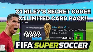 NEW SECRET WORKING CODE AND MY LIMITED CARD CODE IN FSS (Roblox) | FIFA Super Soccer #fifa #roblox