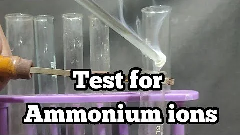 Test for Ammonium ions