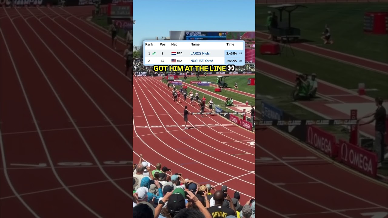 That Pre Classic Bowerman Mile finish was crazy! 😳  