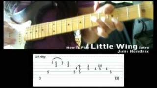 How To Play Jimi Hendrix Little Wing Intro chords