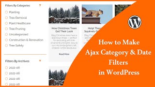 Ajax Category & Date Filters for WordPress Post | Ajax Filter by Category & Post Date in WordPress