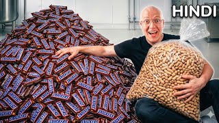 HOW MANY SNICKERS DO YOU MAKE FROM 1 BAG OF PEANUTS? In HINDI | @vanzai