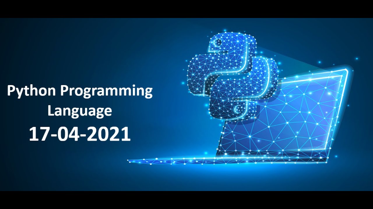 Python Online Training Session 17-04-2021 - YouTube