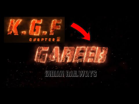 K.G.F. Chapter 2 Intro Music | KGF Chapter 2 Intro Editing | Make KGF2 title intro