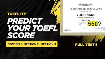 Full Test TOEFL ITP Paper based LISTENING STRUCTURE READING with score calculator #TOEFL #toeflitp
