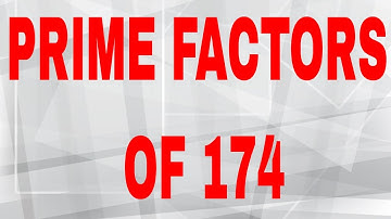 Prime factors of 174
