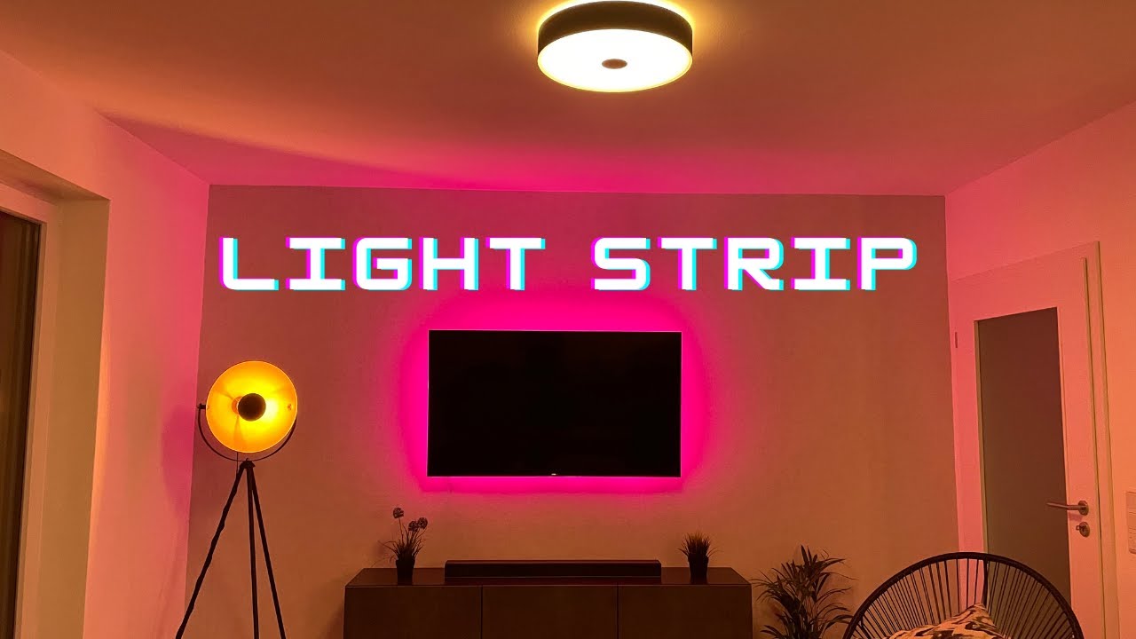 YEELIGHT LED Light Strip Unboxing and Installation YouTube