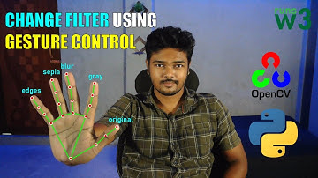 🎥 Gesture-Controlled Webcam Filters using OpenCV & MediaPipe | Real-Time Computer Vision Project 🔥