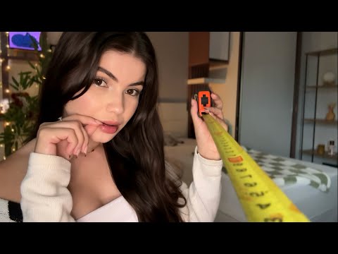 ASMR Tirando Suas Medidas de Corpo Inteiro📐🦶👃🦵