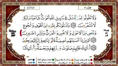 حفظ سورة البقرة ياسين الجزائري من الآية 151 إلى 155 مكررة