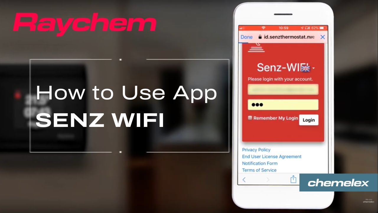 How to use app for Raychem SENZ-WIFI Digital Floor Heating Thermostat