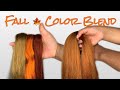 Fall Braiding Hair Color Blend | Custom Colors