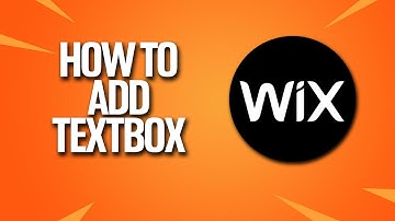 How To Add Textbox In Wix Tutorial