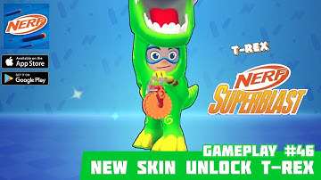 NERF Superblast - Gameplay #46  🔫 NEW SKIN UNLOCK T-REX 🔫  (Android, iOS)