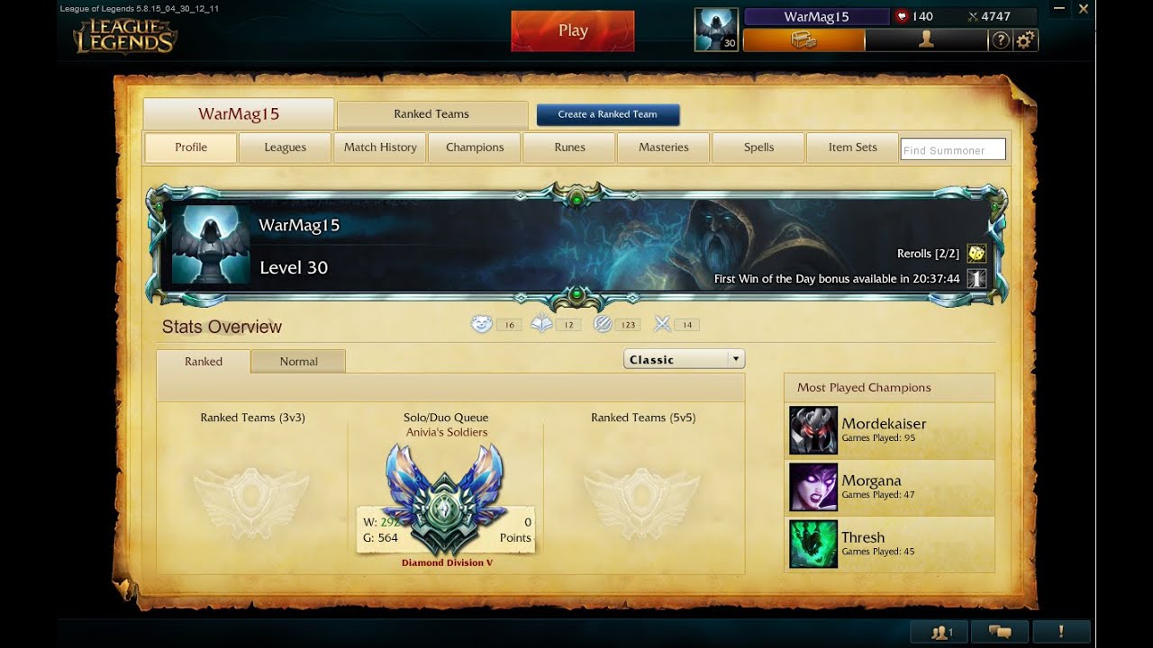 League of Legends - Mordekaiser Top vs Irelia - Full Ranked Game 16.05.2015