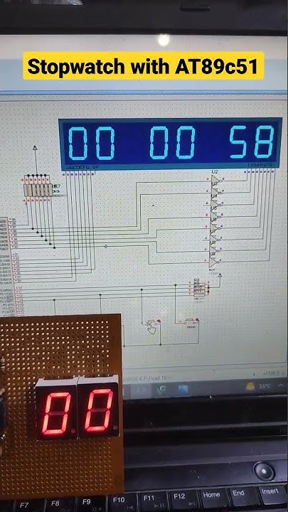 Stopwatch with AT89c51 and 7 segment display - YouTube