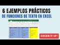 6 Ejemplos Prácticos de Funciones de Texto en Excel