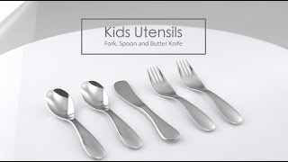 Kiddobloom Stainless Steel Kids Utensils
