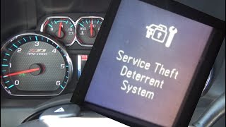 GM/CHEVY/HOLDEN RG SILVERADO/ COLORADO SERVICE ANTI THEFT DETERRENT SYSTEM FAULT/NO CRANK /START FIX