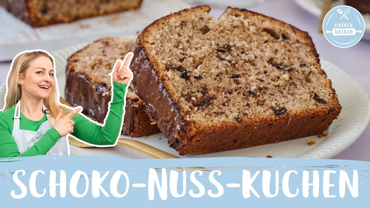 Schoko-Nuss-Kuchen 🍫🌰| Saftig schokoladig | Einfach Backen - YouTube Schoko-Nuss-Kuchen 🍫🌰| Saftig schokoladig | Einfach Backen - YouTube