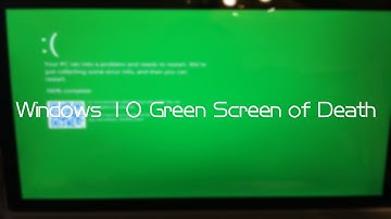 Windows 10 Insider Preview (Build 15002) Green Screen of Death (GSOD)