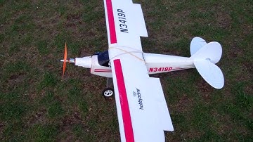 RC Super Cub plastic bottle motor mount plus Zombie Ailerons