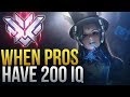 PROS MAKE INSANE SMART PLAYS [ 200 IQ PLAYS] - Overwatch Montage