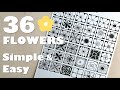 Simple Zendoodle Flower Patterns