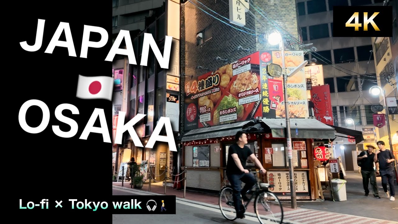 🇯🇵【Tokyo Walk x Lo-fi】🎧🚶／終電前の大阪 -続編- 阪急かっぱ横丁
