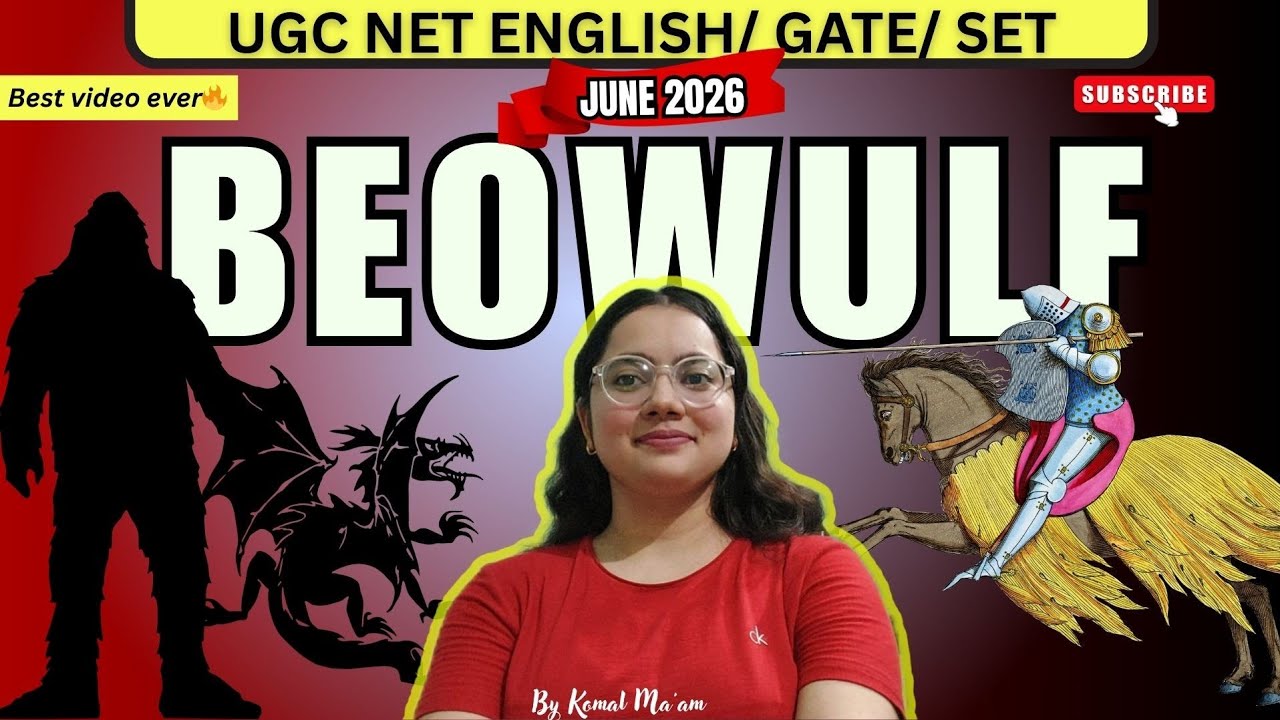 Beowulf Explained | Characters | Important Facts  | UGC NET English By Komal Mam