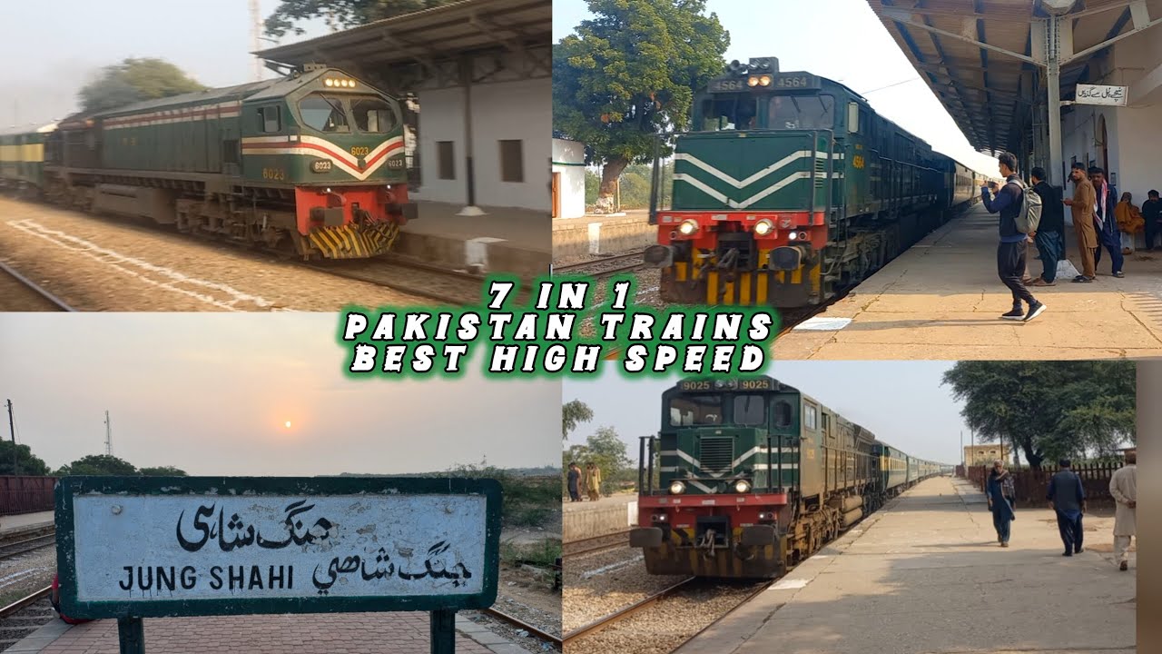 7 IN 1 PAKISTAN TRAINS  || BEST HIGH SPEED 