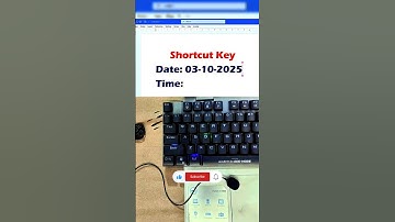 Insert Date & Time in MS Word Instantly Shortcut You Must Know! #tips #keyboard#time #day
