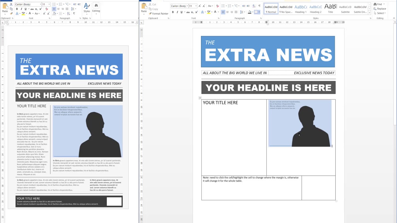 Does Word Have A Newspaper Template?