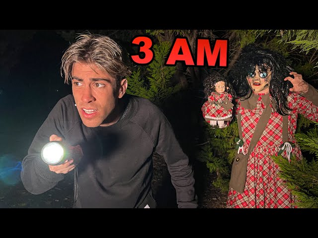 WE LOOK FOR THE DAMNED DOLL IN THE FOREST AT 3 AM class=