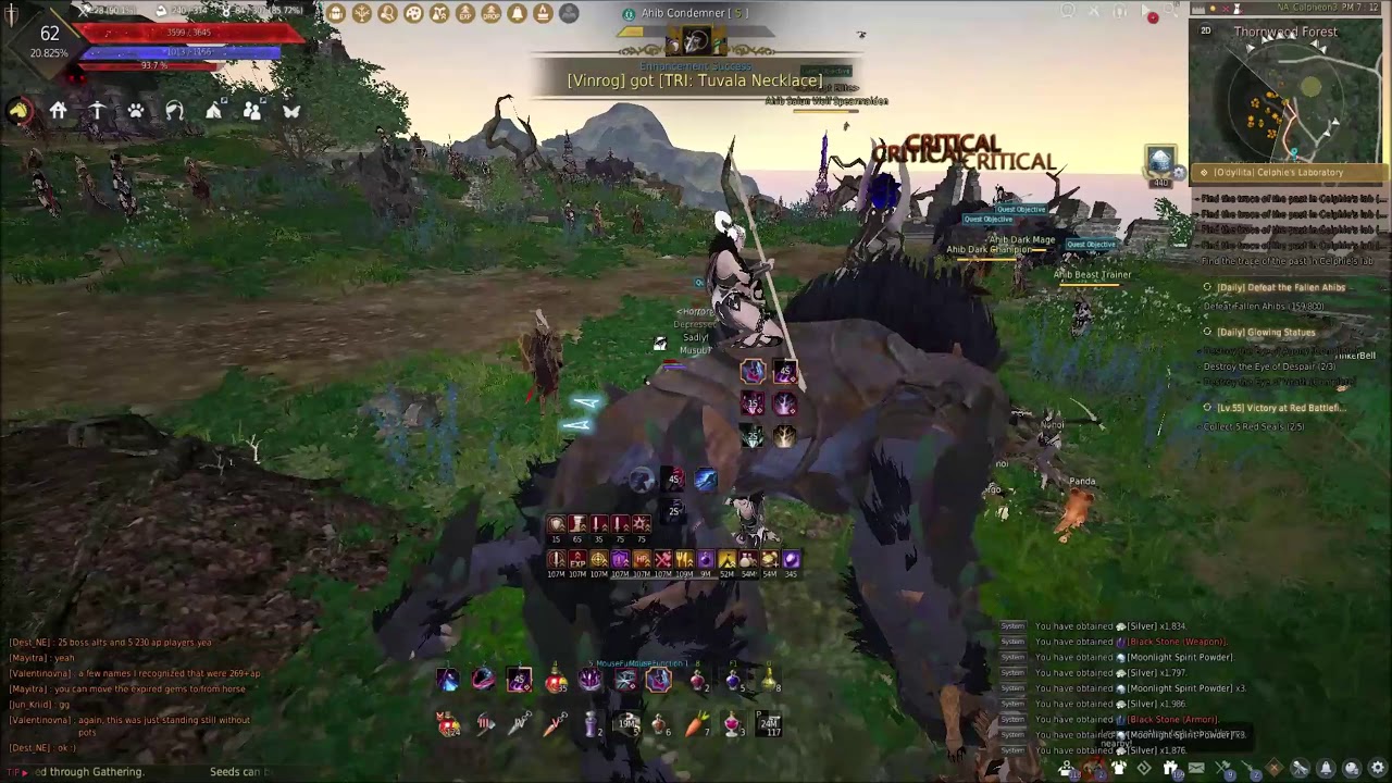 Black Desert online Dark knight (Awakening) Thornwood 5k trash YouTube