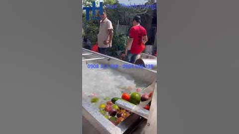 Máy rửa RAU CỦ QUẢ đa năng. DÂY CHUYỀN RỬA TRÁI CÂY RAU CỦ NÔNG SẢN - INOX THANH HƯNG SẢN XUẤT