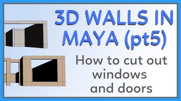 How to Cut Out Windows and Doors in Maya