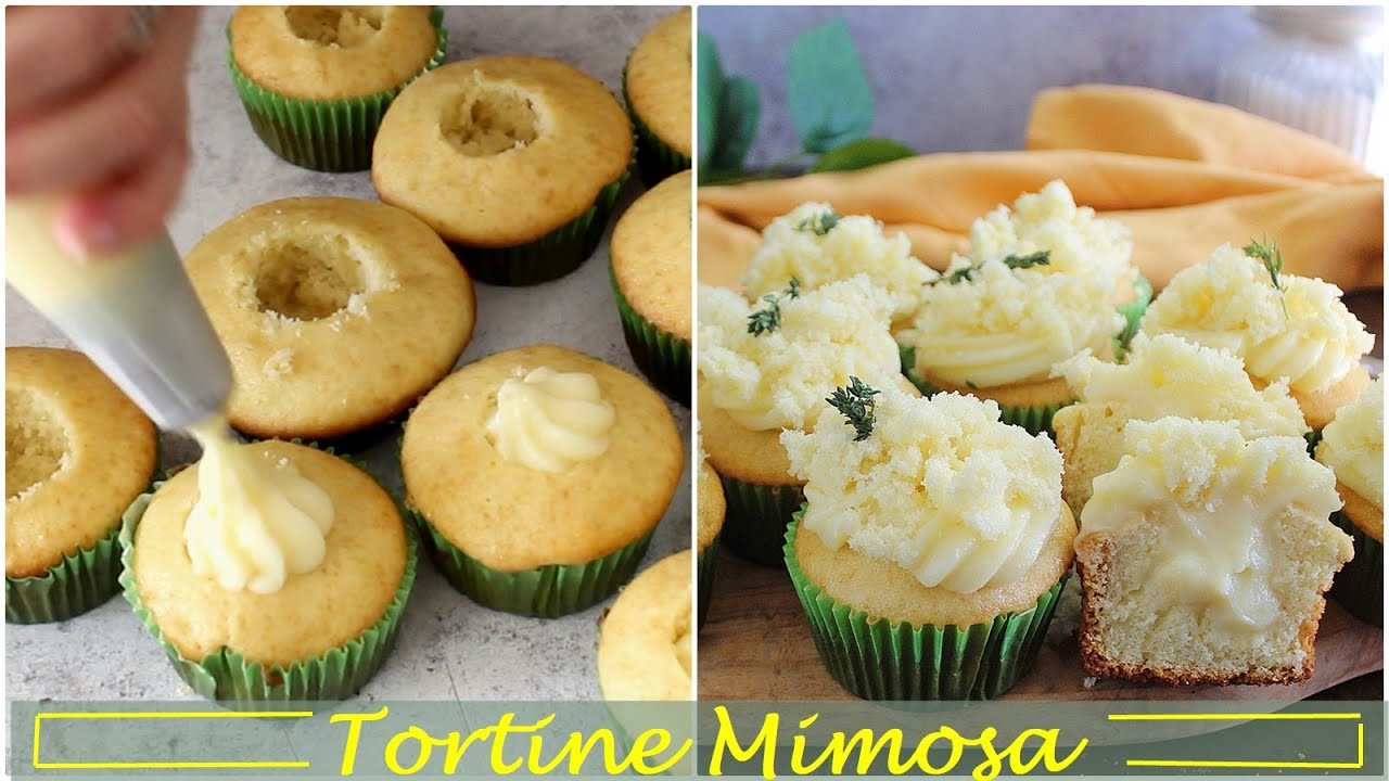 TORTINE MIMOSA, dolcetti facili per la Festa della Donna- La cucina di Rita