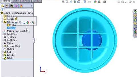 Advanced part Modelling 09 Indent Feature   03 Multiple Tool Regions