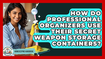 How Do Professional Organizers Use Their Secret Weapon Storage Containers? - Homekeeping Handbook