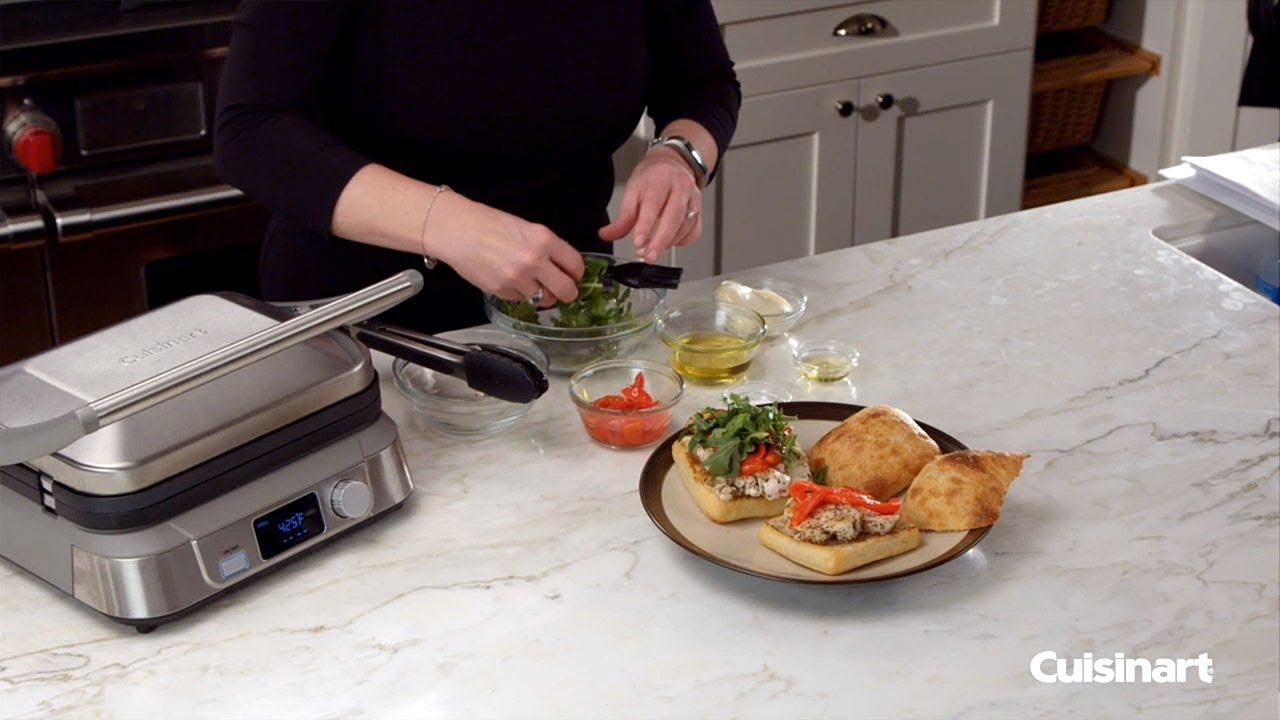 Cuisinart Italian Panini made with the Griddler Five (GR-5BC) - YouTube