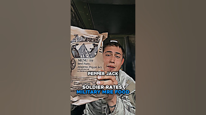 Soldier Rates Military MRE Food