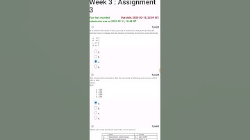 Assignment 3 // Microprocessor & microcontroller// NPTEL #staytunedformore