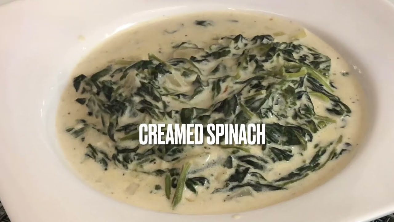 How to Make Creamed Spinach Recipe YouTube