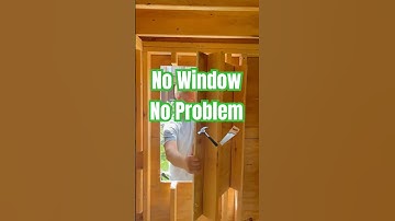 DIY Magic: From Wall to Window!  Full Install of a New Window #shed #diy #timelapse