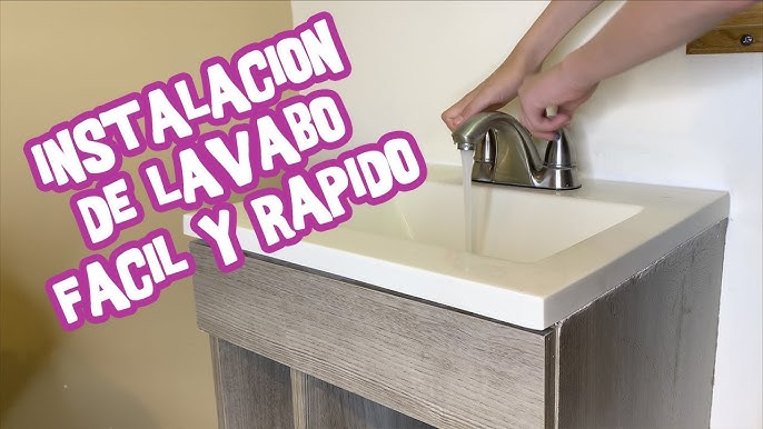 Lavabo de baño pequeño montado en la pared, fregadero de esquina con  escurridor y grifo de tubería de agua fría y caliente, tocador de baño con  lavabo