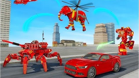 Amazing Spider Tank Robot Car Part-1 | Elephant Robot Android GamePlay | By Game Crazy