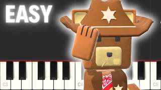 Super Bear Adventure - Sheriff Bear - EASY Piano Tutorial