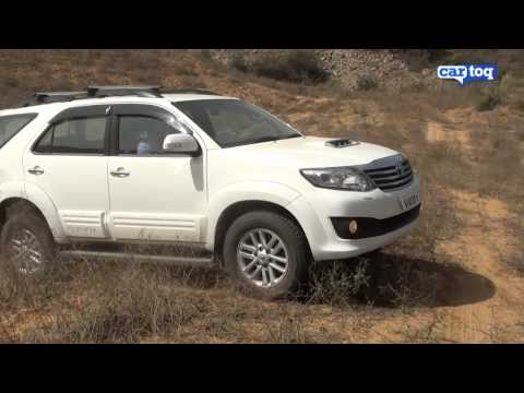 Toyota Fortuner off-roading video review, CarToq.com road test of 2012 Toyota Fortuner SUV India