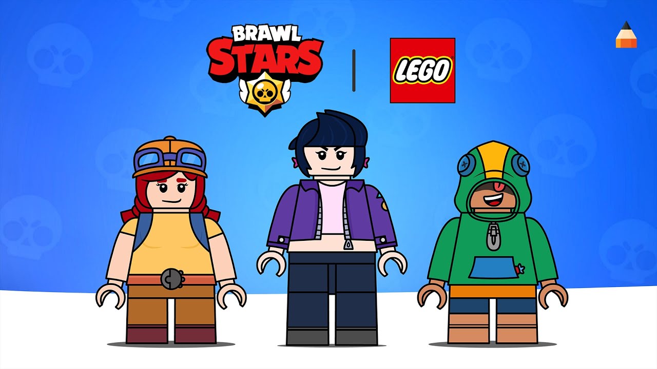 How To Draw Lego Brawl Stars Jessie Bibi Leon Lego Brawlstars Youtube - lego figurine brawl stars leon